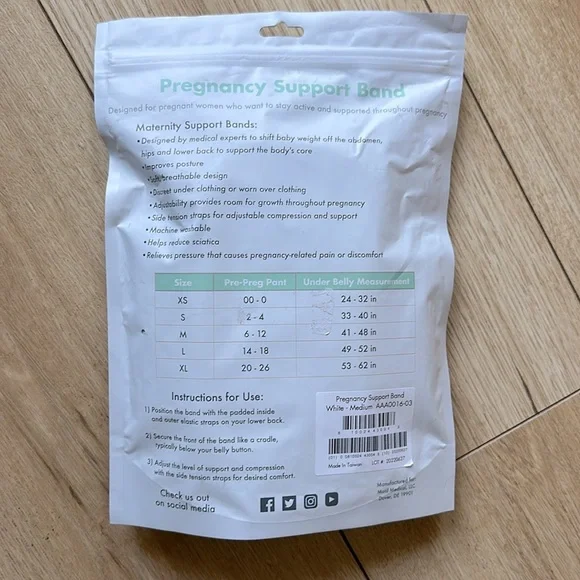 Motif | Pregnancy Support Band | White | Medium - Picture 2 of 2